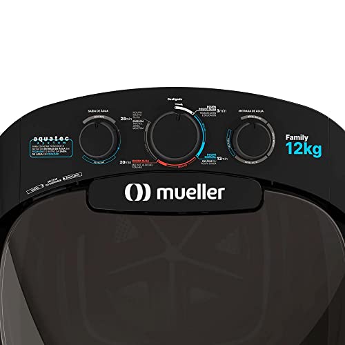 Lavadora Semiautomática Family com Aquatec 12 kg Preta 127
