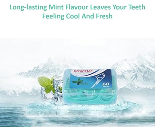 DenCare FDA- und CE-zertifizierte Zahnseide-Plektren mit Minzgeschmack, schnipselresistente Zahnseide-Sticks, Zahnstocher, Zahnreinigungs-Plektren, starke Zahnseide, 3 Stück, 180 Stück – Bild 6