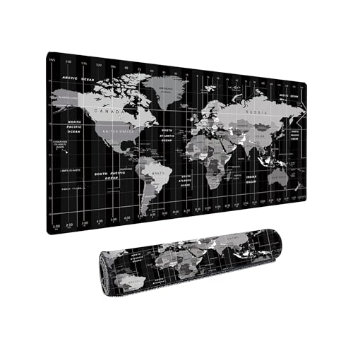 Dyazo Large World Map Anti-Slip Extended Desk Mat| Mouse Pad | Wa...