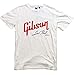 Produktbild Gibson Les Paul White T-Shirt Mens Round Neck Short Sleeves Bottoming T-Shirt