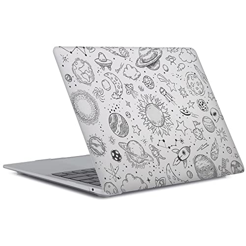 Funda MacBook Pro 14 pulgadas M1 M2 carcasa rígida de dibujos animados con protector de teclado 3