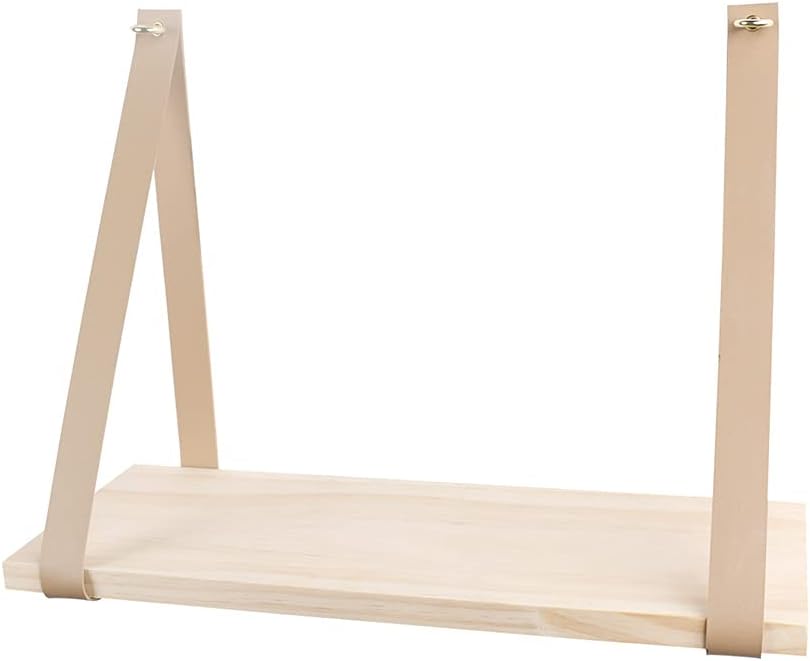 Ranking Top A E C Wood Floating Frame Storage Strap Swing Holder Leather