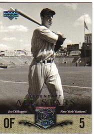 10 Different Joe DiMaggio Baseball Cards In