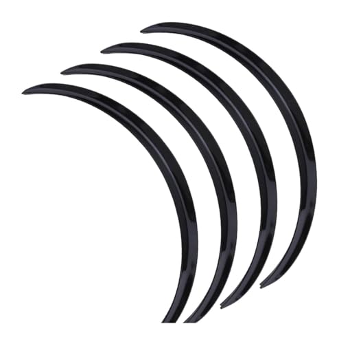 Guardabarros universales en negro brillo de 73 cm para moldura de rueda