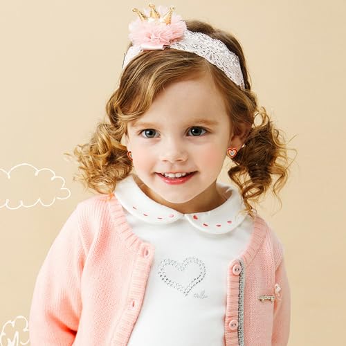 Image of Kids Clip On Earrings for Girls 20 /30 /40 Pairs Hypoallergenic Clip on Earrings for Kids Cute Animal Earrings for Little Girls Jewelry Set Party Favor Gift