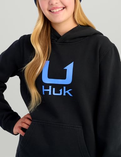 HUK Cotton Fleece Hoodie, Soft, Warm, Comfortable Hooded Sweatshirt Pullover for Kids3