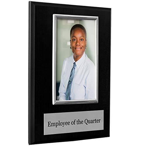 Pre-Designed Employee Of The Month, Quarter Or Year Award Plaque - 8 X 10" Photo Plaque Holds A 6 X 4" Portrait Photo (Quarter) #TOP4