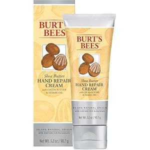 Burtโs Bees Shea Butter Hand Repair Cream with Nourishing Cocoa Butter and Sesame Oil, 90g