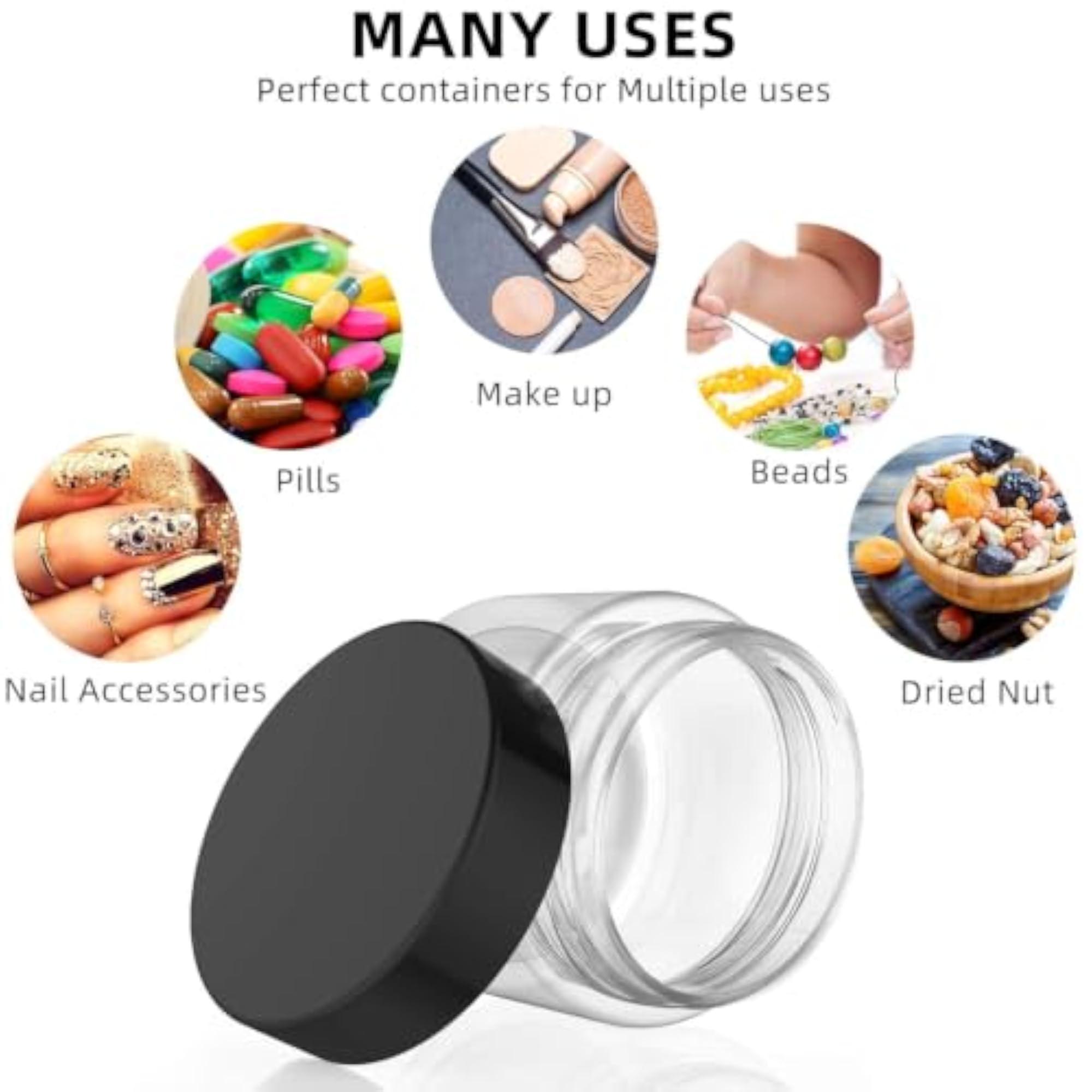 Cosmetic Empty Jar 15g, Pack of 3