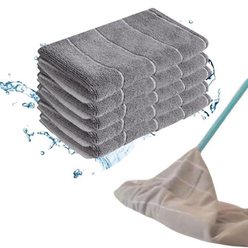 Pano de Chão Microfibra Grande. Kit com 5 Panos de Chao Microfibra 50x80 Toalha de Piso Reutilizavel