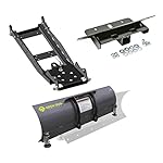 Open-TrailKFI-66-Steel-Snowplow-Combo-Kit-66-Steel-Plow-Mount-Bracket-Push-Tube-CompatibleReplacement-for-2001-to-2008-Polaris-Ranger-500-2x4