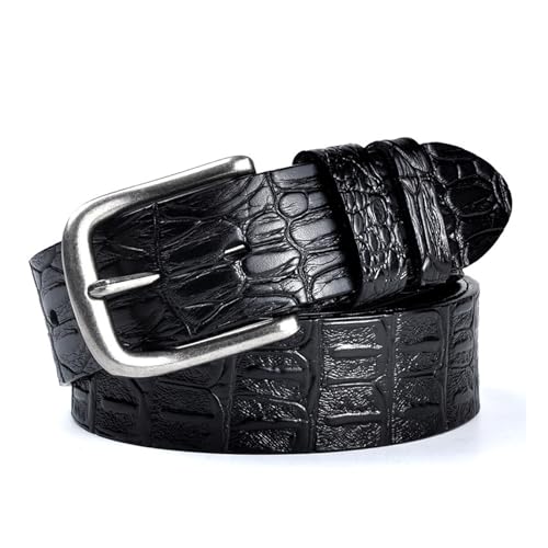 3.8cm Wide Belt Cowhide Belt for Men Unique Casual Versatile Men's Belts Fashion Pin Buckle Men's Belts