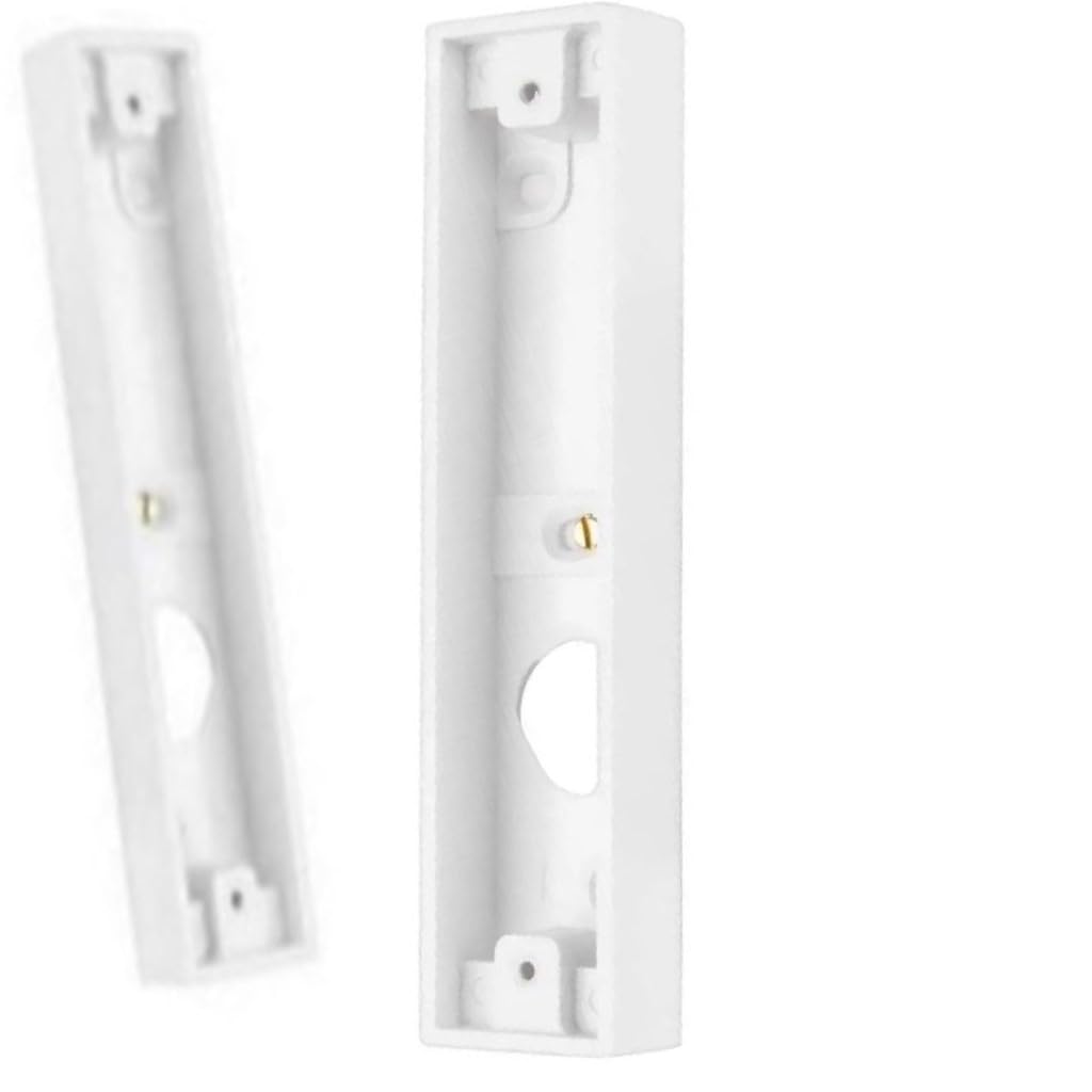 Mr.gadget's Solutions White 2 Gang Surface Pattress Box – Mount Architrave 16Mm Double Socket Back Box Plastic