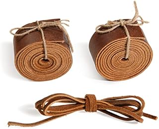 WANDERINGS Red Leather Squares for Leather Crafts  3 Sheets (30x30 cm) + Leather Cord (91cm) - Full Grain Buffalo Leather - Genuine Leather Sheets, Great for Jewelry, Leather Wallets, Arts & Crafts