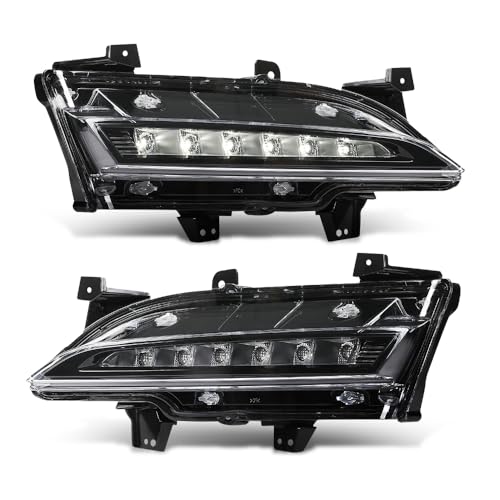 G-PLUS Pair LED Fog Lights Daytime Running Lamps, Compatible with Lincoln MKC 2015-2019, LH Driver & RH Passenger Side 2PCS, EJ7Z13200D, FO2562100