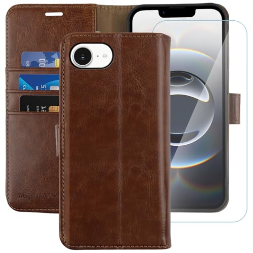 Coque portefeuille iPhone 16E 5G pour ranger ses cartes et protéger l'écran 6,1"