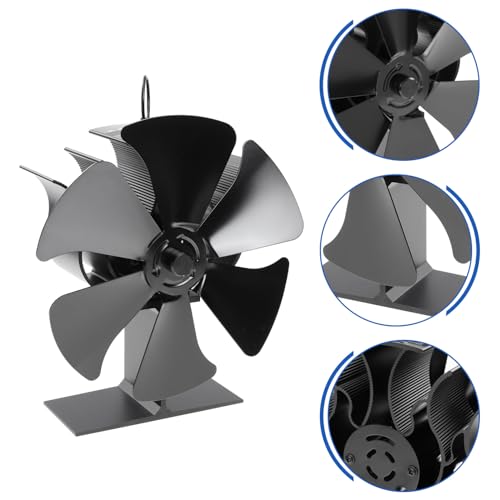 Ventilateur de cheminée USB MAGICLULU en aluminium noir