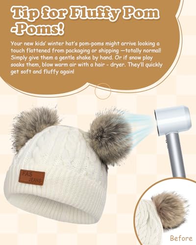 Image of Century Star Kid's Soft Slouchy Beanie Hat Toddlers Winter Cute Cuff Baggy Hip-hop Hat Boys Girls Youth Knit Skull Cap