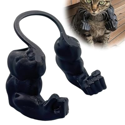 GXGM 1 Pieza Gato Divertido con Brazos Musculosos,Disfraces de Gatos para Mascotas, Accesorios Decorativos Creativos para el Cuello con Músculos, Trajes para Gatos, L (Negro) | Ya disponible en tu tienda friki favorita! En mundofriki.es!