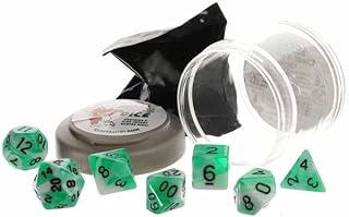 Reaper Miniatures REM19062 Pizza Dungeon Dual Dice Teal & White