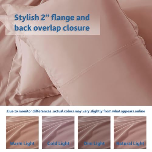 Nestl Duvet Cover Twin XL, Blush Pink, 2-Piece Soft Bedding Cover by Nestl - Used condition - Image 8