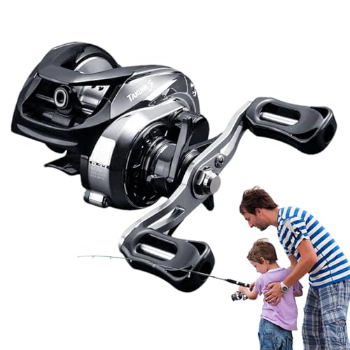 Moulinet de pêche ultra lisse avec bobine en aluminium
