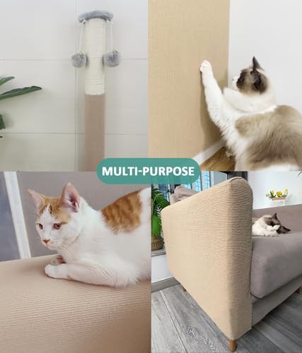 SYANDLVY-Cat-Scratching-Carpet-787x158-Scratch-Mat-Trimmable-Self-Adhesive-Furniture-Protector-Pad-Replacement-for-Cat-Tree-Shelves-and-Post-DIY-Wall-Door-Protector