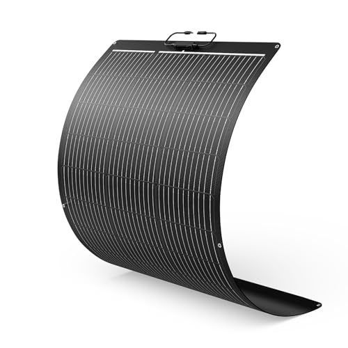 Image of Callsun 100W Ultra-Thin Flexible Solar Panel 12V, 11BB 23% High-Efficiency ETFE Monocrystalline Panel, 240°Bendable Design for Solar Generator, Power Station, RV, Marine, 5th Wheel, Trailer, Van, SUV