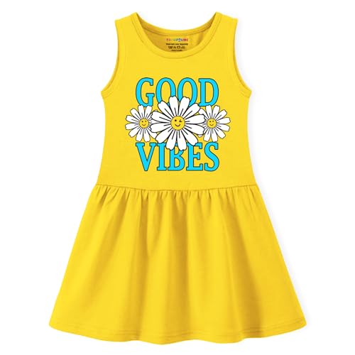 Image of Trampoline Girls Midi Dress Combo | Half Sleeve Cotton Dresses with Fun Prints | Soft & Stylish Everyday Outfits for Kids | Pack of 2
