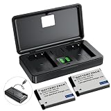 2 confezioni NB-8L (1000mAh) Caricabatterie (incluse due batterie) Compatibile con fotocamere CANON A3100IS A3300 PC1589 1474 1585 1475 1590