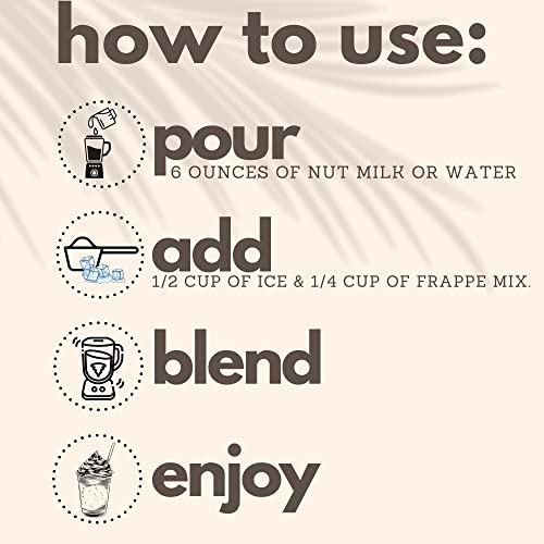 Image of Coconut Cloud Frozen Hot Chocolate | Blended Instant Frappe Iced Cocoa | Add Nut Milk, Ice & Enjoy | Easy, Creamy, Delicious, Tasty Barista Quality. (Vegan, Dairy-Free, Plant Based, Certified Gluten-Free, Women Owned, US Made), 6 Servings