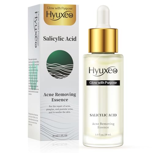 Salicylic Acid Serum for Acne, Blackhead & Pores Minimizing | Glycolic Acid for Acne Prone & Oily Skin Women Men | Reduces Excess Oil Hydrating & Soothing & Exfoliating Skin Care (1.0 FL oz)