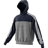 Regular fit adidas Mixed Hoody Sweatshirt, Hombre, Medium Grey Heather/Legend Ink, M