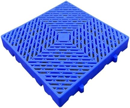 Plastic Pallet, Lightweight Nestable Blue Plastic Pallet, Mini Moisture-Proof Grids Floor Pallet, for Restaurant Kitchens Shops Supermarket Basement Storage Warehouse