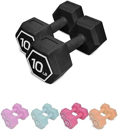 ZTTENLLY Dumbbell Sets – 5/10/15/20/25/36 lb Dumbbells Pair Hand Weights Set of 2 – Easy Grip – Free Arm Weights for Men and Women, Home Gym Exercise Equipment for Workouts Fitness Strength Training