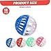TusaMer Cat Toy Ball with Bell, 1.5 Inch Colorful Mesh Hollow Plastic Cat Bell, 12Pcs Jingle Voice and Attractive Colors Interactive Toys for Kitten PET_Supplies..