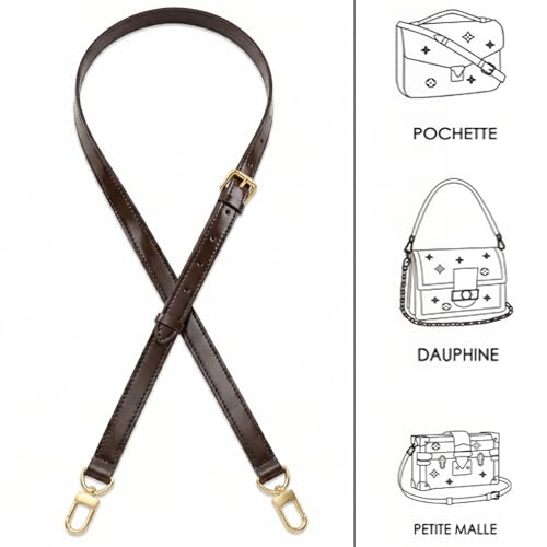 Image of Leather Purse Strap Replacement Crossbody Handbag Long Adjustable