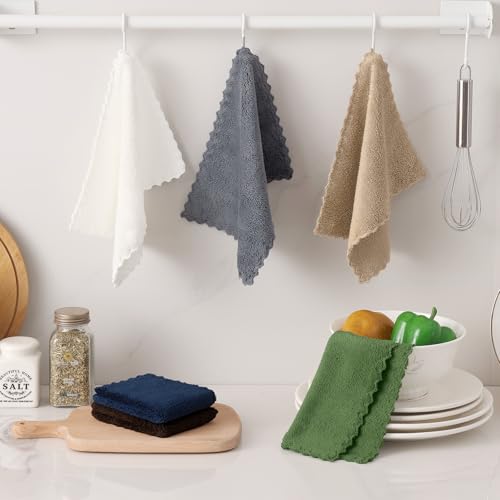 Kitinjoy 24 Pack Kitchen Cloths Dish Towels 7 x 9 - image 6