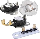 Seentech 3387134 High-Limit Thermostat & 3392519 Thermal Fuse & 3977393 Cut-Off Switch & 3977767 Cycling Thermostat – Fits for Whirlpool, Kenmore, May-tag Dryers – Replaces 3399693 PS345113 AP6008325