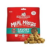 Stella & Chewy's Freeze-Dried Raw Savory Salmon & Cod Meal Mixers Grain-Free Dog Food Topper, 18 oz. bag
