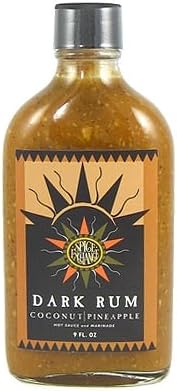 Spice Exchange Dark Rum Coconut Pineapple Hot Sauce, 9oz.