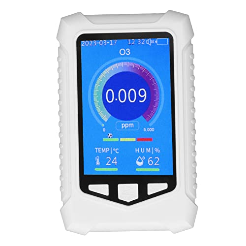 Ozonmessgerät Detektor Luftqualitätsdetektor USB Aufladung Luftqualitätsmonitor 3,5in LCD-Display