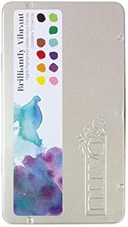 Tonic Studios Brilliantly Vibrant Watercolour Pencils, Wood, Multi-Colour, 12 x 4 x 0.4 cm
