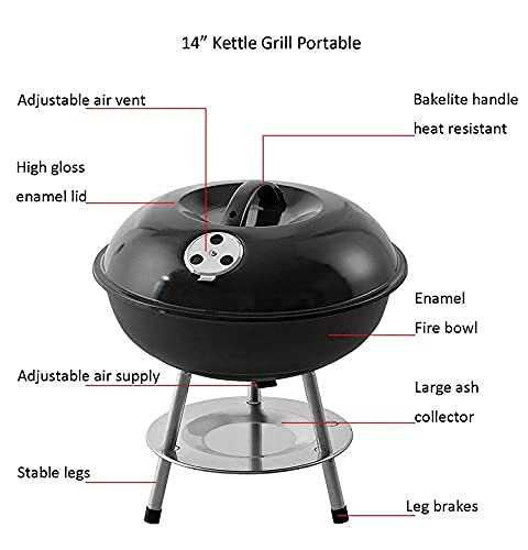 Przenośny składany grill węglowy dla 3 do 4 osób na zewnątrz grill kempingowy pieczenie piknik rodzinny grill na imprezę