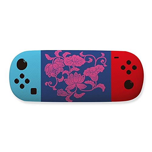 Étui de rangement pour lunettes fleurs rouges idéal dans votre sac à main pour le voyage