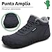 Imagen de SAGUARO Botas Mujer Invierno Botines Hombre Cálido Botas para Nieve Botines Outdoor Barefoot Zapatos Invierno Zapatillas Minimalistas Gris Oscuro