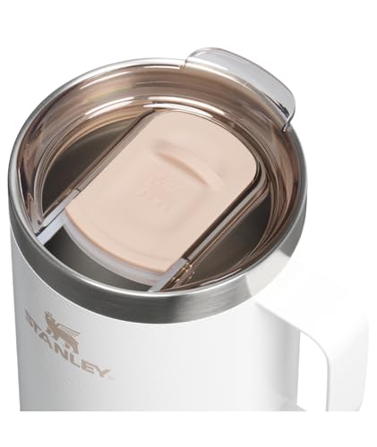 Image of STANLEY Everyday Camp Mug 24oz | Drink Through Lid | Cup for Coffee, Tea and Drinks | Insulated Stainless Steel Coffee Mug | BPA-Free | Hammertone Frost