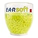 3M E-A-Rsoft Botella para dispensador de tapones desechables Amarillo NEÓN 36 dB (500 pares/botella), 500 Par, PD-01-002