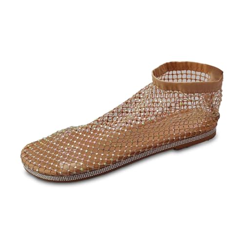 Sandales élégantes femmes bout fermé strass brillants Chaussures été confortables