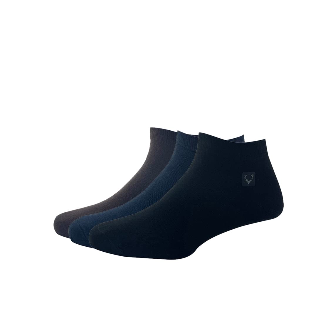allen solly Men'S Cotton Ankle Length Socks (Pack Of 3) - Black, Brown, Navy-picture-32